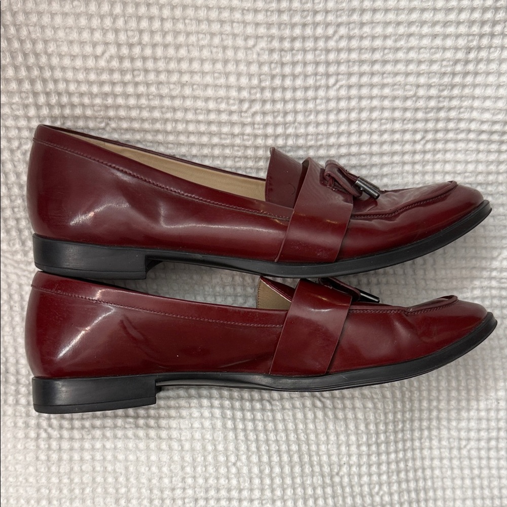 Via Spiga Women's Deep Red Loafers - 8.5 - Picture 4 of 7